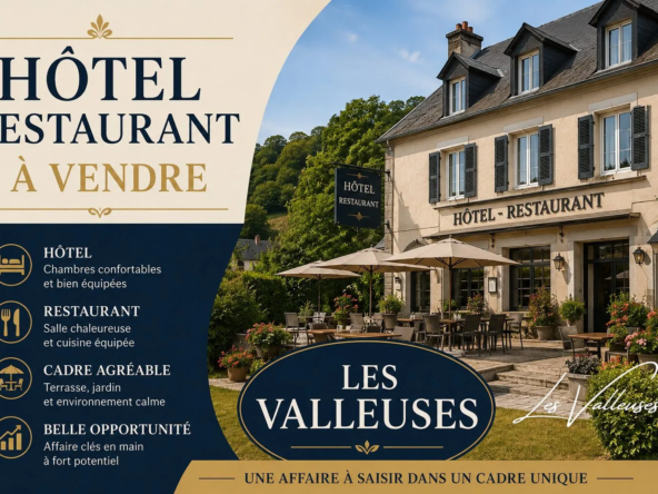 À vendre hôtel-restaurant rénové à Saint-Nicolas-d'Aliermont avec appartement et chambres modernes