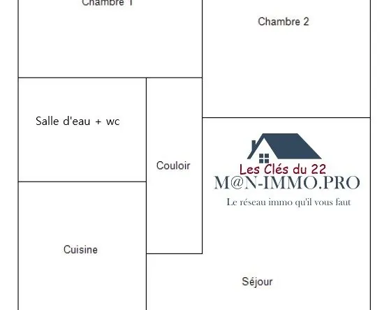 Appartement T3 proche mer à Trédrez-Locquémau avec jardin et parking