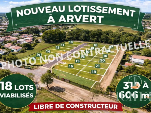 Terrain viabilisé de 317 m² à Arvert - Constructeur et accompagnement personnalisé