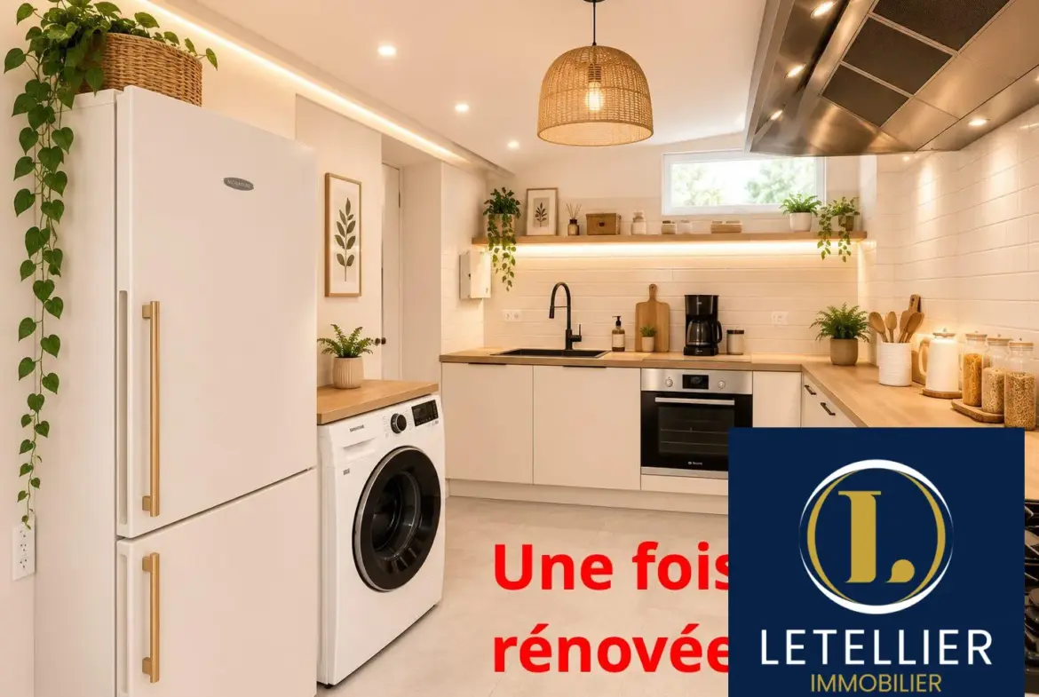 Maison mitoyenne à rénover avec fort potentiel à Le Petit-Quevilly 