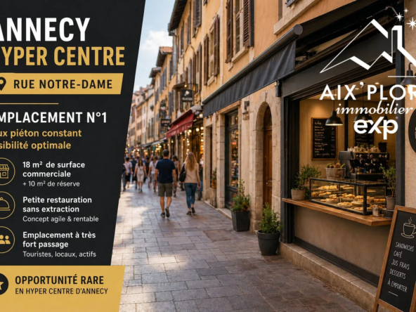 Fonds de commerce à vendre en plein centre d'Annecy - Opportunité idéale