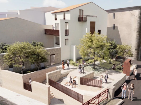 Appartement T2 rénové avec terrasse en centre-ville de Clermont L’Hérault