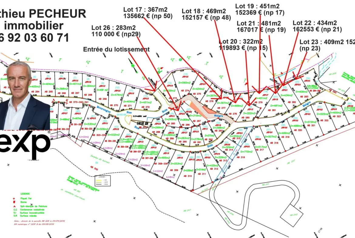 Terrain à bâtir de 283 m² à La Possession dans le lotissement 'Grand Natte' 
