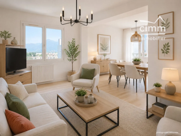 Appartement T4 lumineux à Sassenage avec balcon et cave, idéalement situé