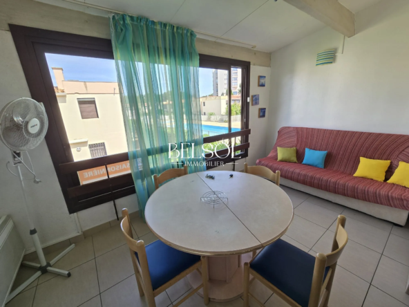 Studio avec piscine à Argelès-sur-Mer à vendre, rénové et meublé