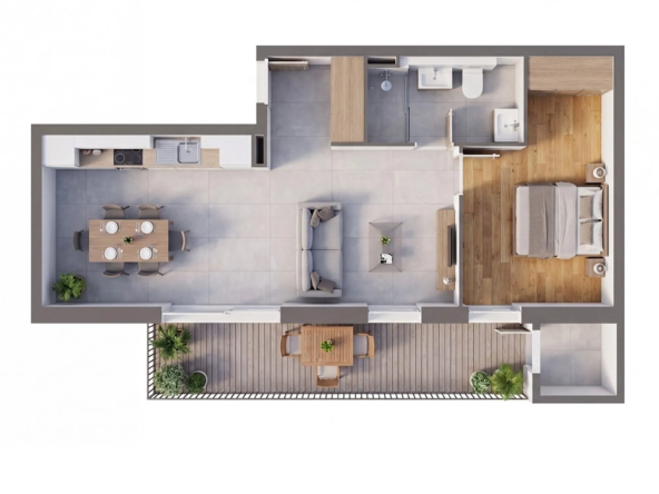Appartement T2 neuf avec terrasse à Offendorf - Livraison 2027