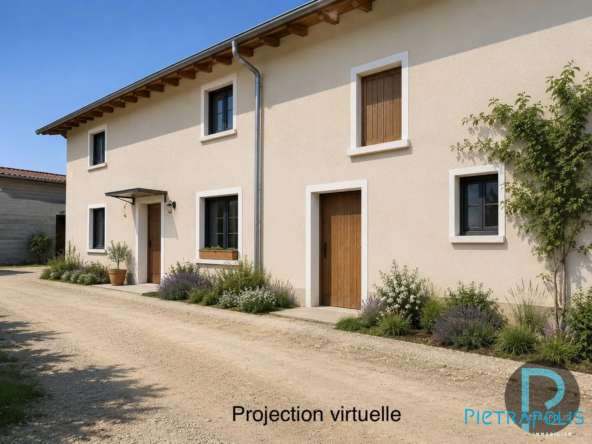 Maison de village à rénover à Saint-Marcel 01390, proximité commerces