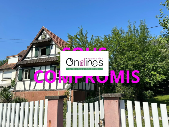 Belle maison à rénover à Gunstett près de Haguenau, 120 m² avec terrasse et garage
