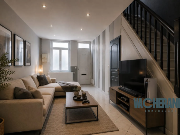 Maison à vendre à Merville proche du centre avec cour et potentiel à aménager