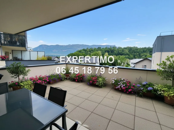 Appartement T3 lumineux avec terrasse et garage au Bourget-du-Lac