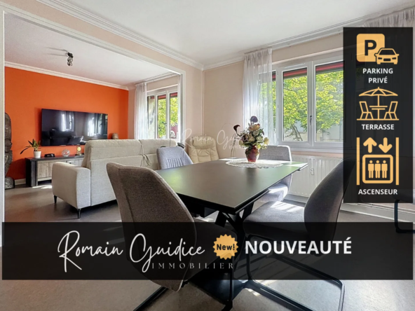 Appartement F4 de 88 m² avec balcon, parking et ascenseur à Millau