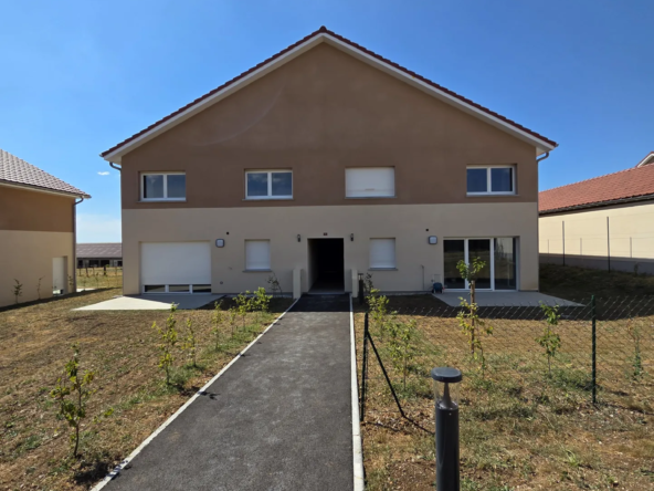 Appartement duplex neuf à Chaffois avec jardin, terrasse et parking à finir selon vos souhaits