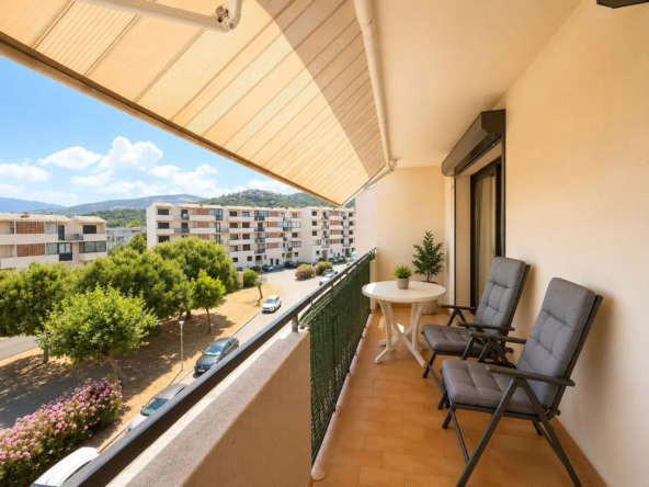 Appartement T3 de 77 m² à Borgo — Dernier étage avec terrasse et vue dégagée