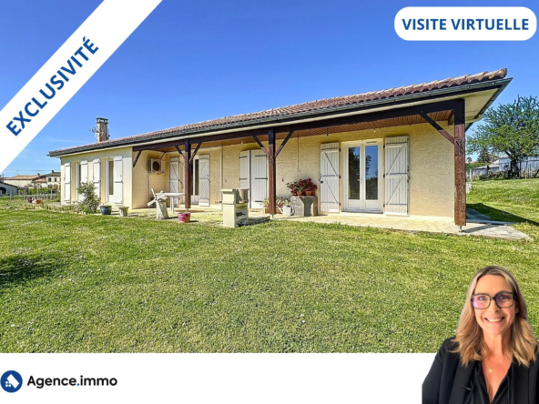 Maison de plain-pied avec 3 chambres à Saint-Ciers-sur-Gironde