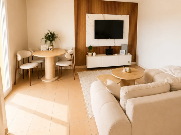 Appartement T2 à Nîmes avec terrasse, vendu loué, vue dégagée