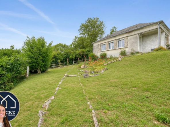 Maison de plain-pied de 60 m² avec garage et vue dégagée à Coulombs