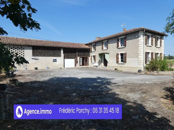Corps de ferme à Saint-Elix-Theux avec dépendances et vue Pyrénées