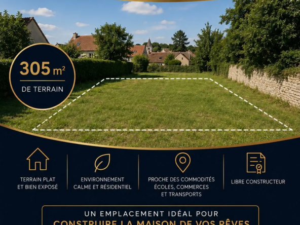 Terrain constructible de 305 m² à Labbeville avec permis purgé - Opportunité immobilière idéale