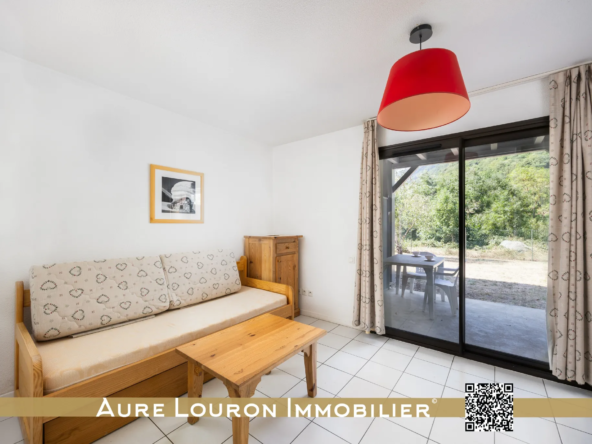 Studio PMR de 24,62 m² avec terrasse à Arreau, résidence Les Trois Vallées