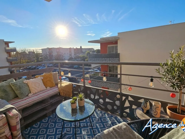 Appartement T2 avec terrasse, parking et ascenseur à Narbonne