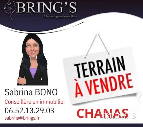 Terrain constructible viabilisé de 730 m² à Chanas (38150) - Idéal pour bâtir la maison de vos rêves