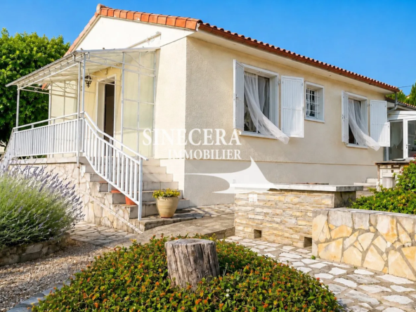 Maison de ville plain-pied à Ribérac avec jardin et garage