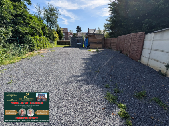 Terrain constructible à vendre à Aulnoye-Aymeries de 340 m², viabilisé, idéal projet immobilier
