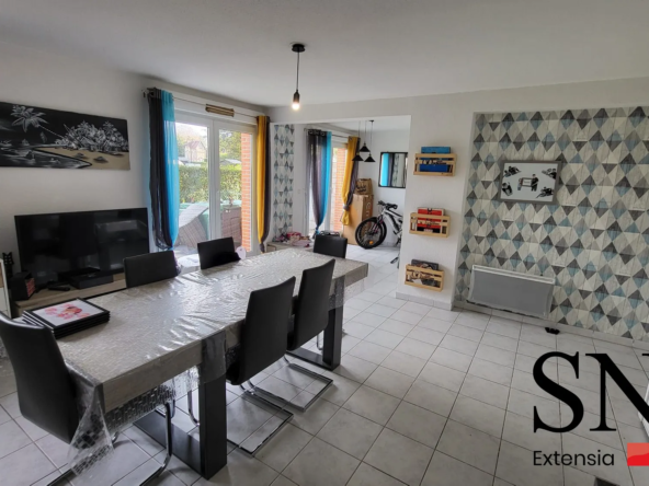 Appartement T3 à Yvetot avec terrasse et deux parkings