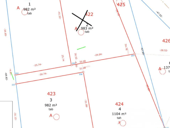 Terrain constructible de 983 m² à Montenois, cadre paisible et lumineux