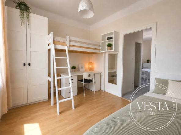 Appartement T1 bis à Dijon dans le quartier Montmuzard proche commodités