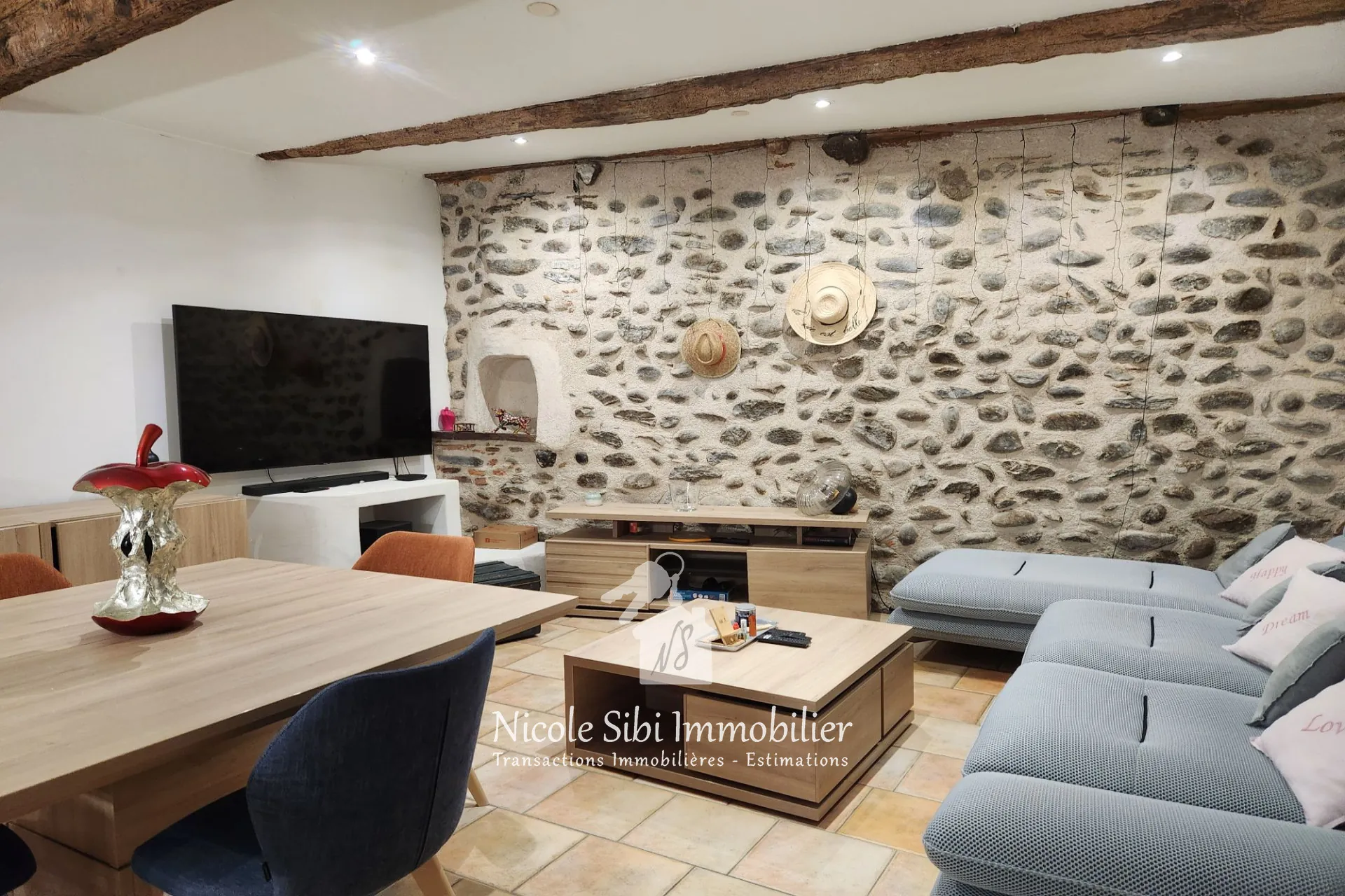 Charmante maison de village avec terrasse et garage à Ille-sur-Têt