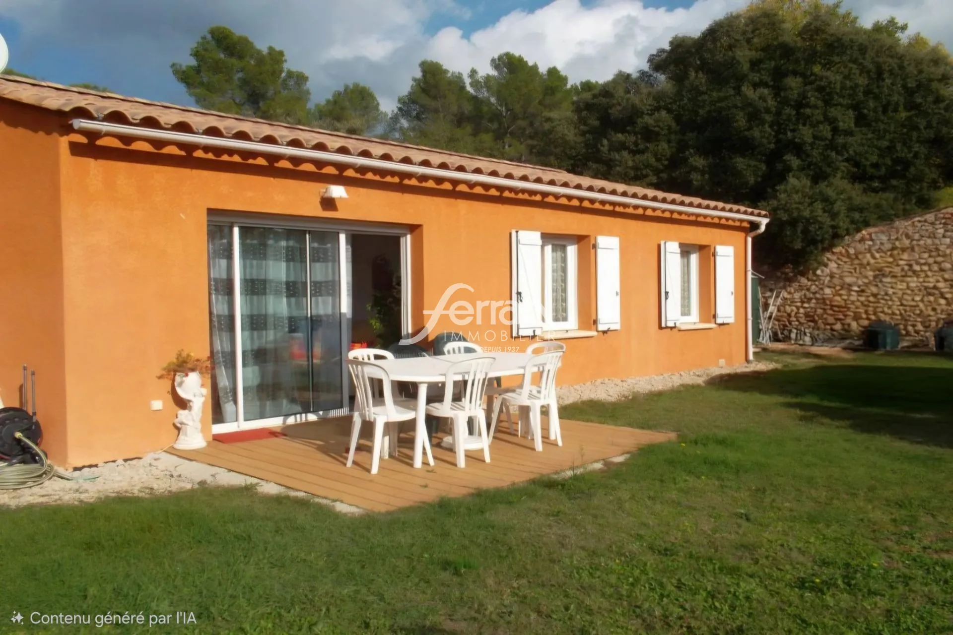 Maison 3 chambres à vendre à Villecroze, charme provençal avec terrasse et vue campagne