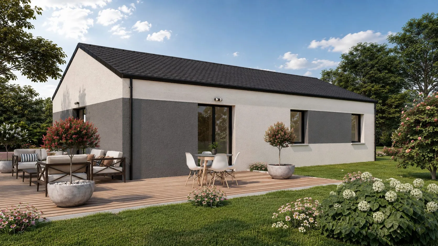 Maison neuve de 78 m² à Crépey - Modèle SIRIUS avec chauffage au sol