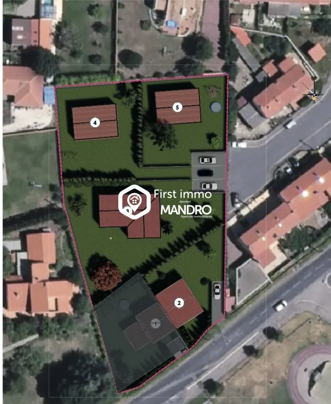 Terrain à bâtir en 4 faces à Ille-sur-Têt, quartier calme 