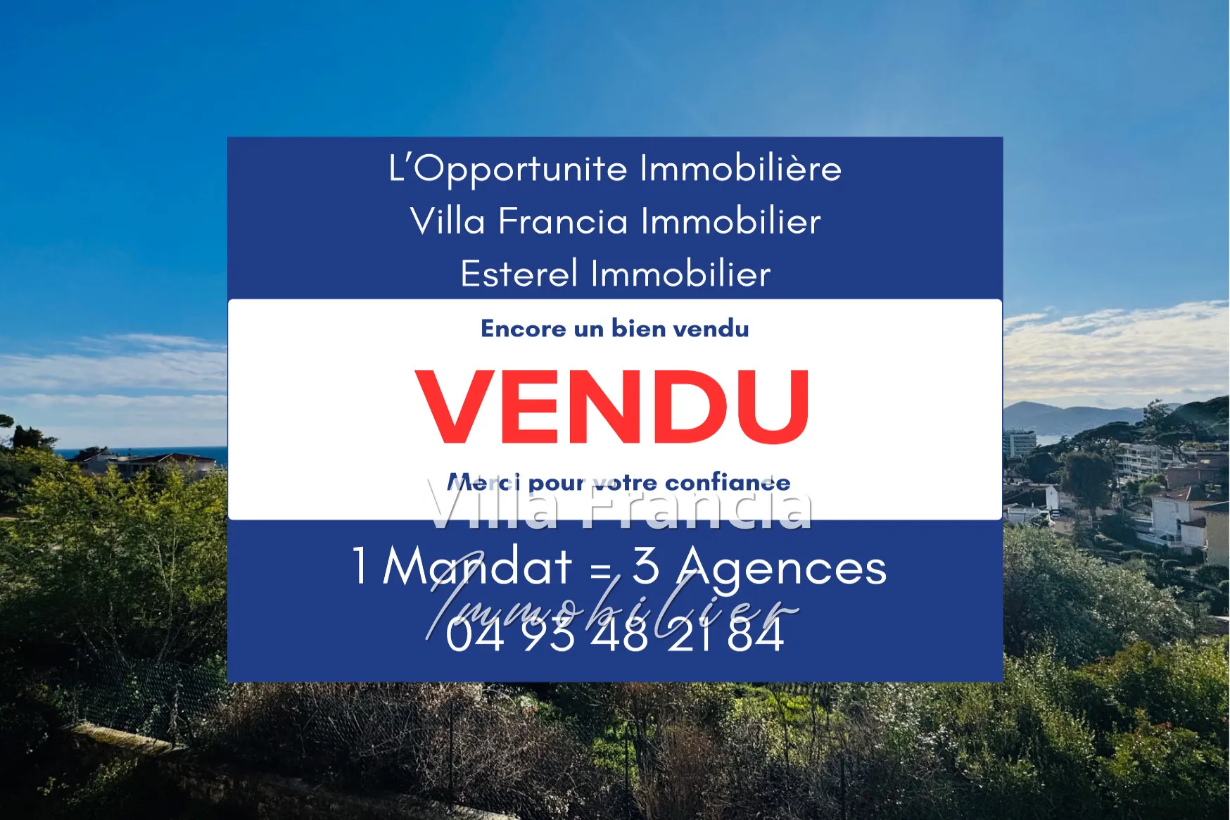 Appartement 2 pièces avec vue mer à Cannes - Investissement ou résidence