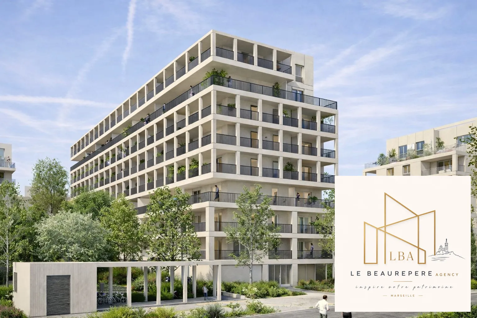 Programme immobilier neuf à Marseille dans le 13e arrondissement avec appartements modernes et TVA réduite