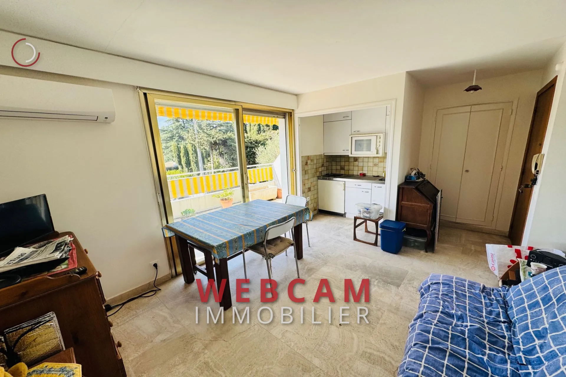 Studio avec terrasse ensoleillée dans résidence de prestige à Cannes