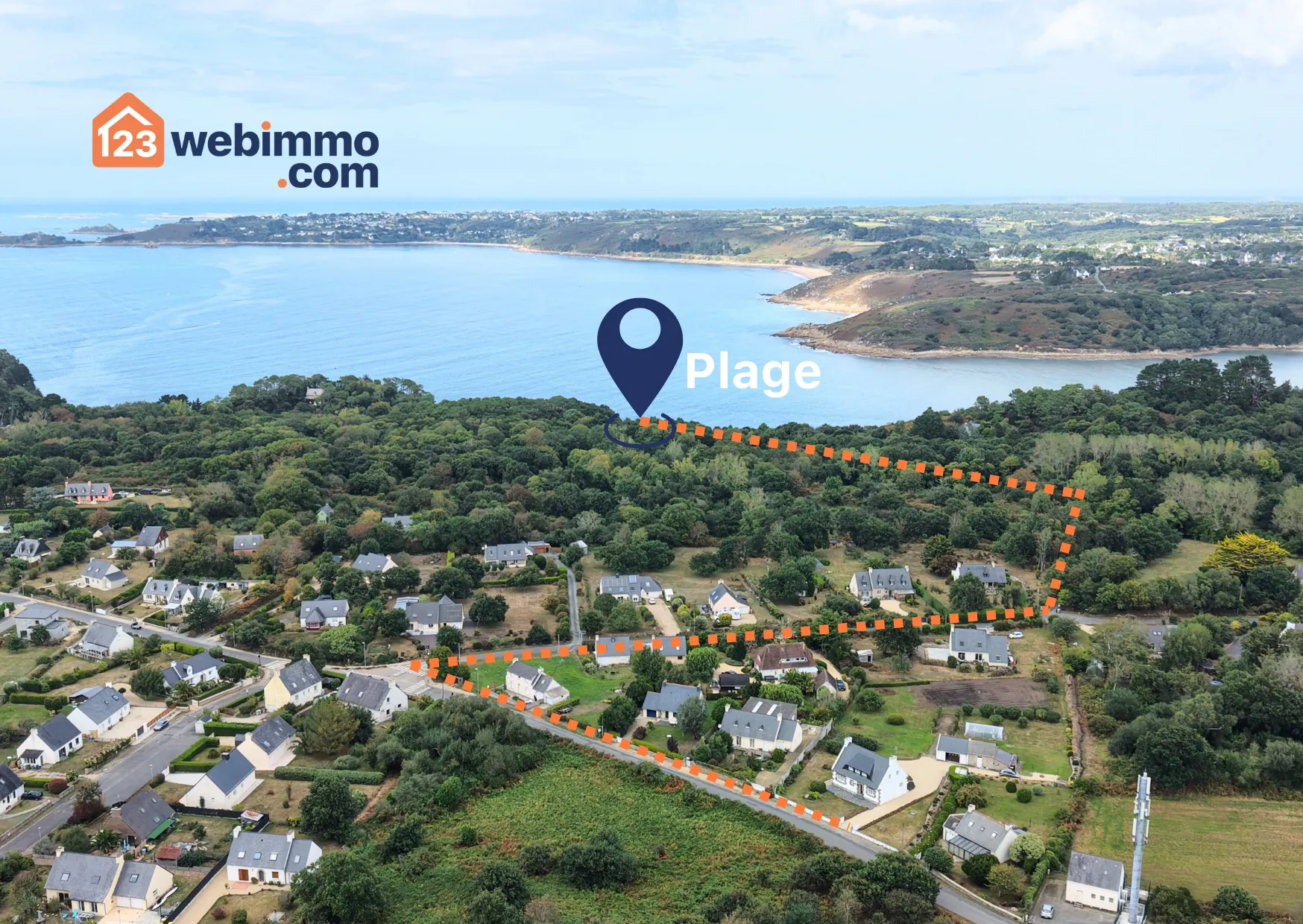 Maison 135 m² à Trédrez-Locquémeau avec terrain constructible et garage