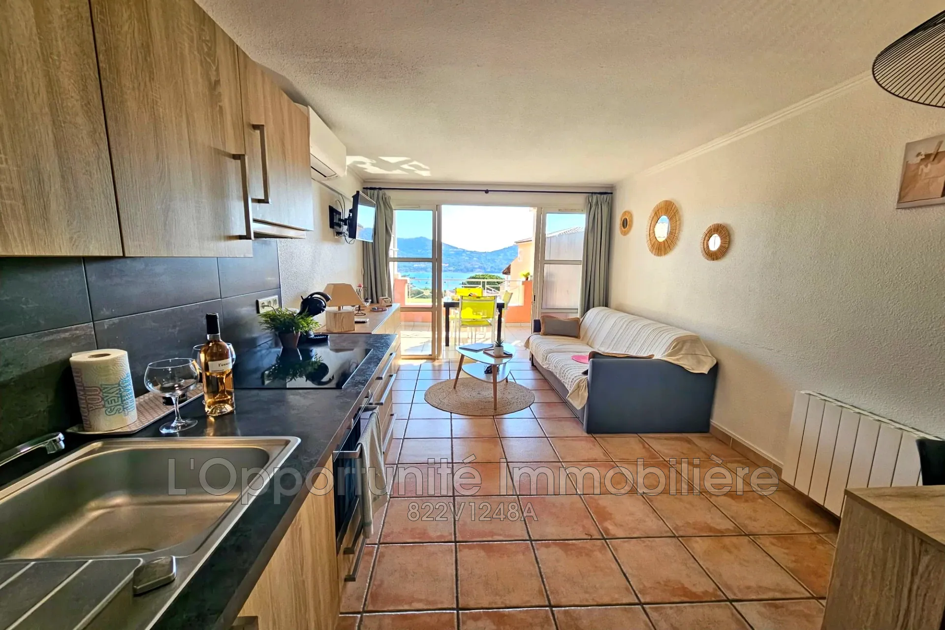 Appartement 3 pièces avec vue mer à Cap Estérel – Terrasse et parking 