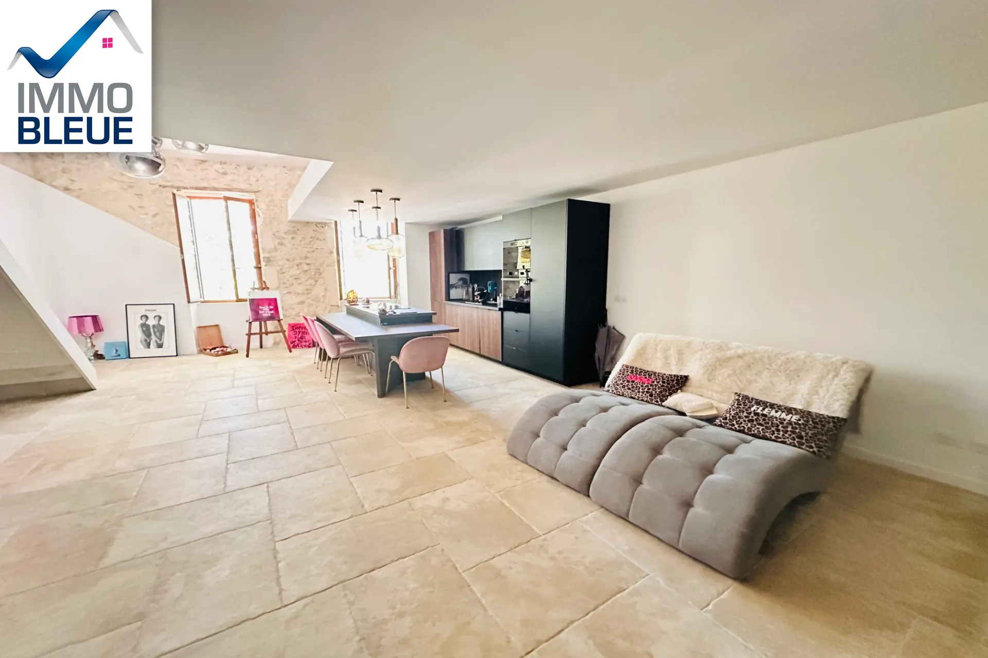 Appartement duplex atypique à Martigues Jonquières, 85 m², rénové, avec cachet et confort moderne 