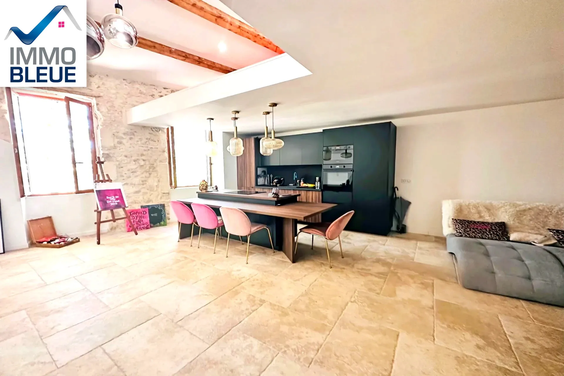 Appartement duplex atypique à Martigues Jonquières, 85 m², rénové, avec cachet et confort moderne