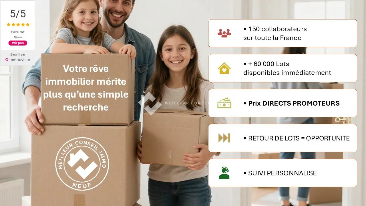 Appartement neuf 2 pièces à Sartrouville avec balcon, livraison 2028 