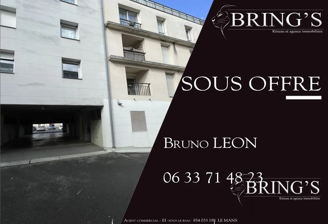 Appartement T2 lumineux avec balcon et parking privé au Le Mans