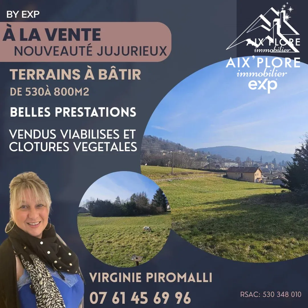 Terrain constructible de 610 m² avec vue dégagée à Jujurieux 