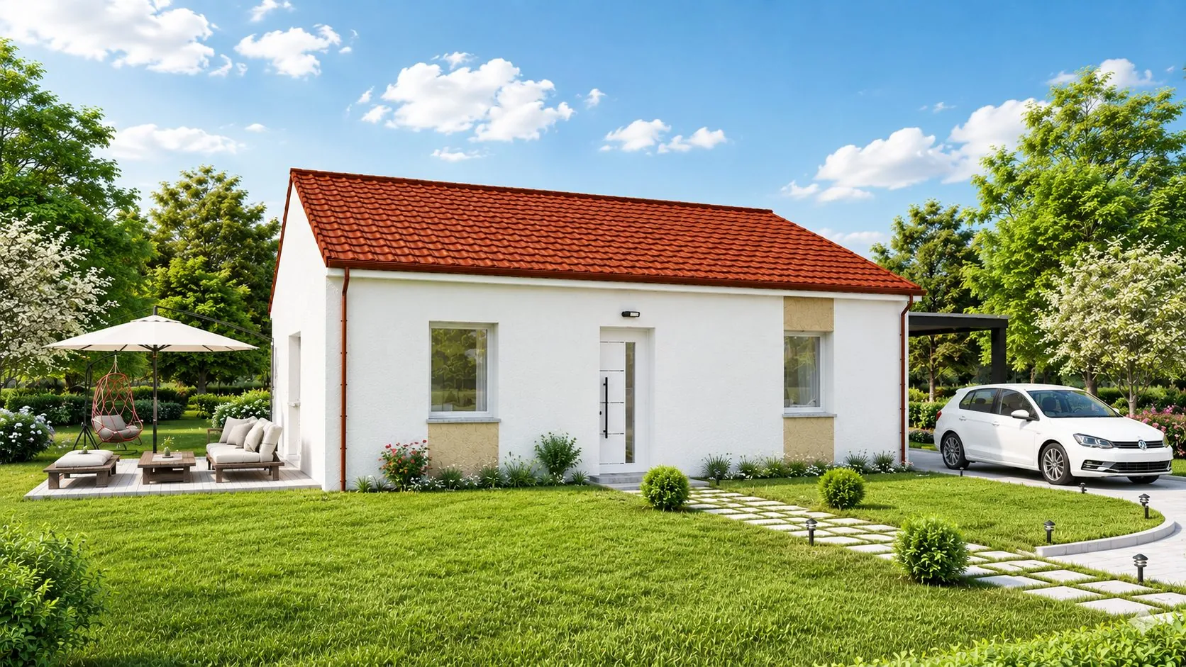 Maison neuve à bâtir à Chaumont - 71 m², 2 chambres, prestations modernes 
