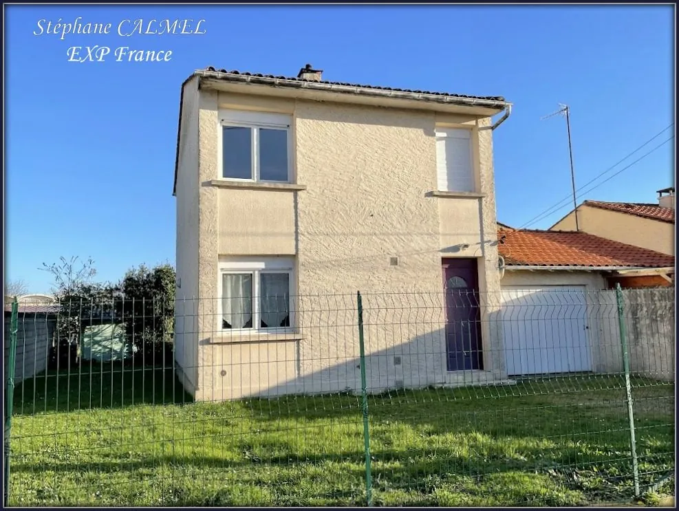 Maison 89 m² à Bergerac avec 3 chambres, garage et terrain clos de 277 m²