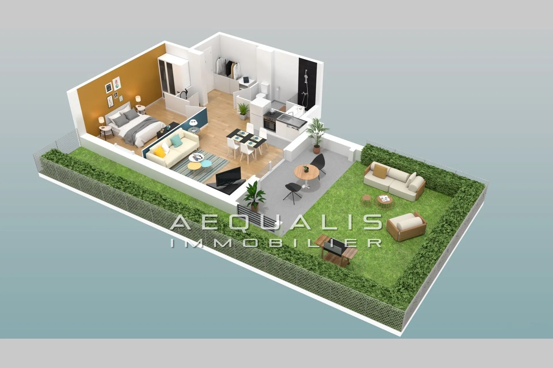 Appartement T2 neuf avec jardin sud à Cagnes-sur-Mer