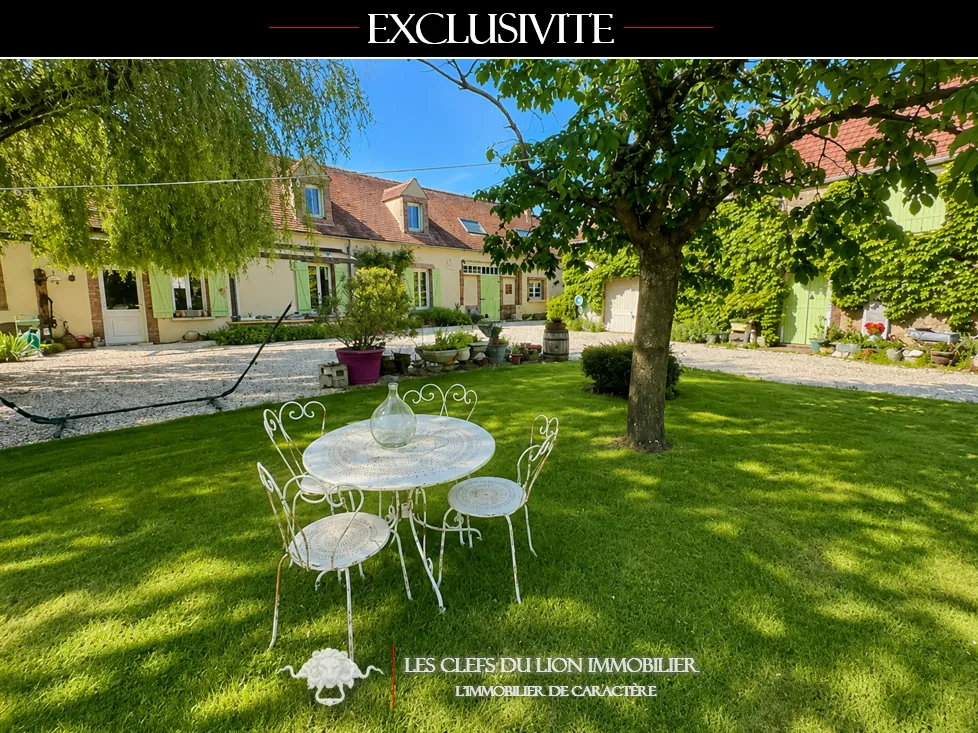 Charmante Longère à Egreville avec Dépendance, jardin de 1373 m², proche Paris