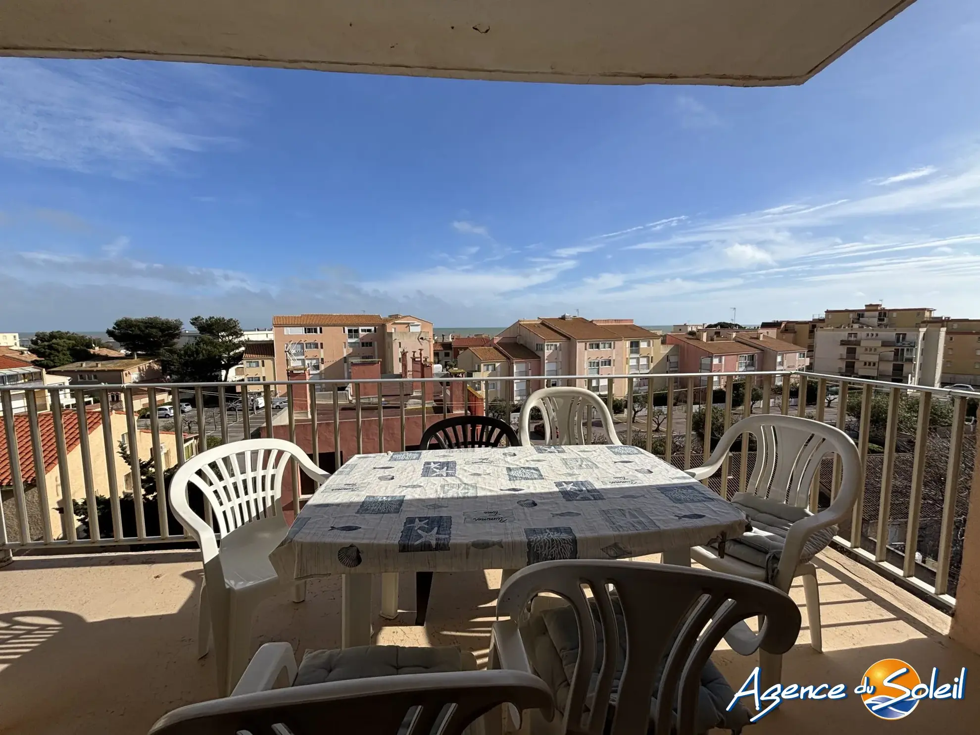 Appartement T3 lumineux avec vue mer à Narbonne-Plage