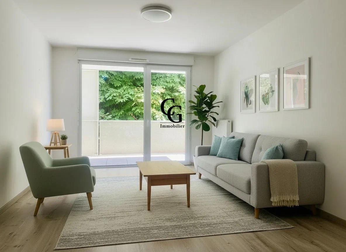 Appartement 2 pièces avec balcon et parking à Nantes, proche parc de Procé